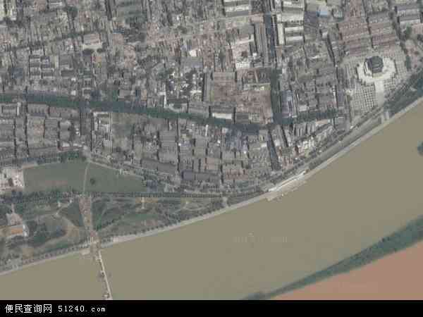 中国陕西省咸阳市渭城区中山地图(卫星地图)图片