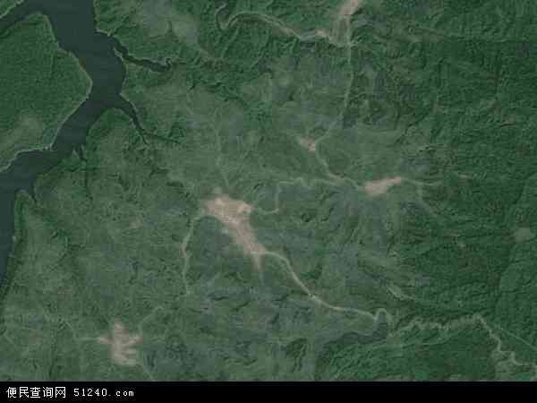 中国吉林省白山市抚松县抽水乡地图(卫星地图)图片