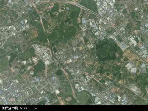 中国广东省东莞市横沥镇长巷村地图(卫星地图