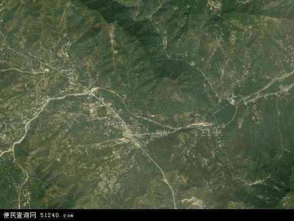 中国山东省泰安市泰山区大津口乡地图(卫星地图)图片