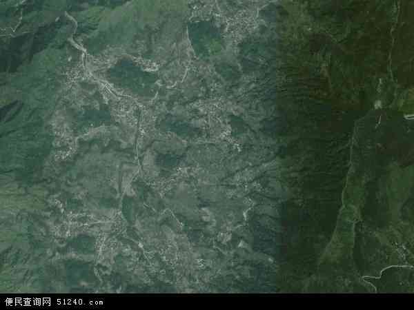 中国浙江省丽水市青田县方山乡地图(卫星地图)图片