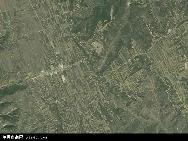 中国甘肃省庆阳市合水县何家畔乡地图(卫星地图)图片