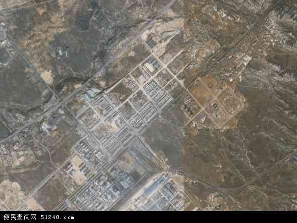 中国陕西省榆林市神木县锦界镇地图(卫星地图)图片