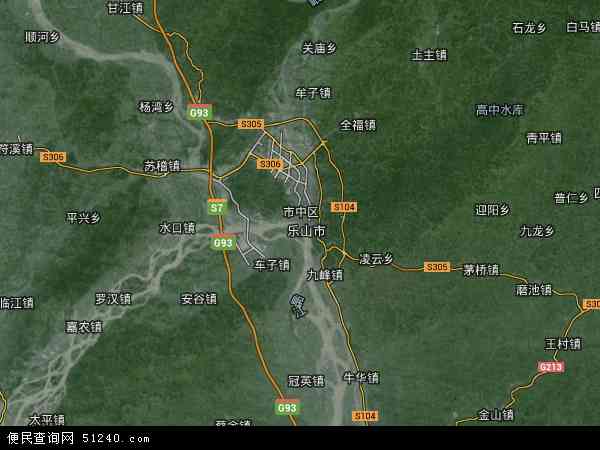 四川省乐山市市中区地图(地图)