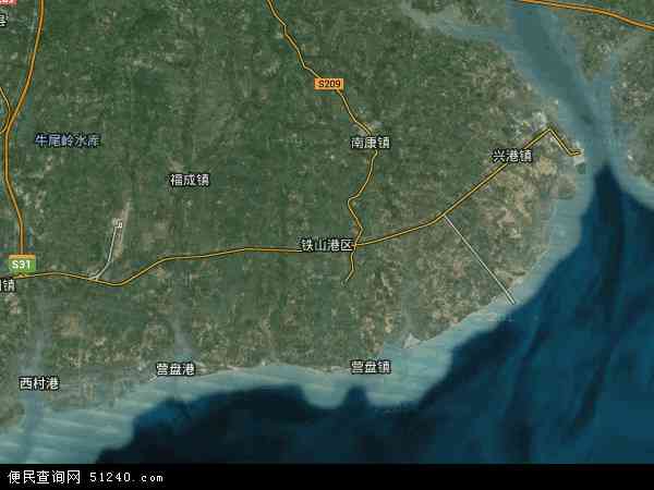广西壮族北海市铁山港区地图(地图)