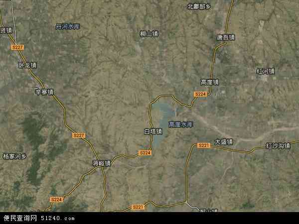 中国山东省潍坊市安丘市吾山镇地图(卫星地图)图片