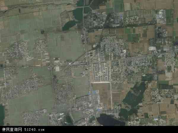 中国山东省枣庄市滕州市西岗镇地图(卫星地图)图片