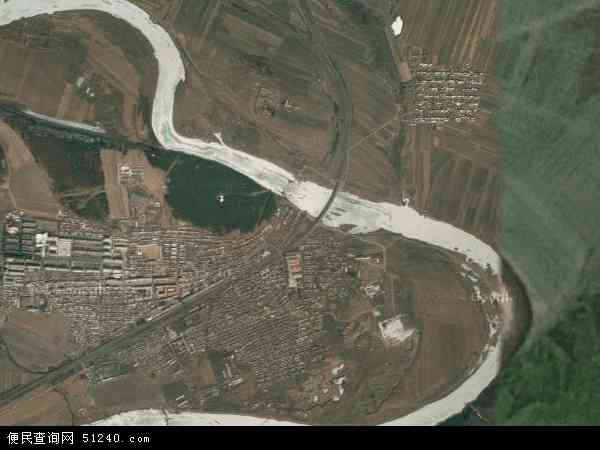 浩良河镇地图 - 浩良河镇卫星地图 - 浩良河镇高