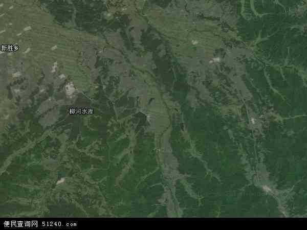 柳河农场地图 - 柳河农场卫星地图 - 柳河农场高