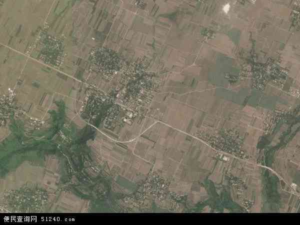 中国陕西省西安市蓝田县孟村镇地图(卫星地图)图片