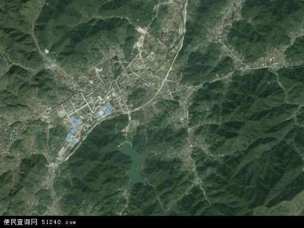 中国浙江省金华市磐安县尚湖镇地图(卫星地图