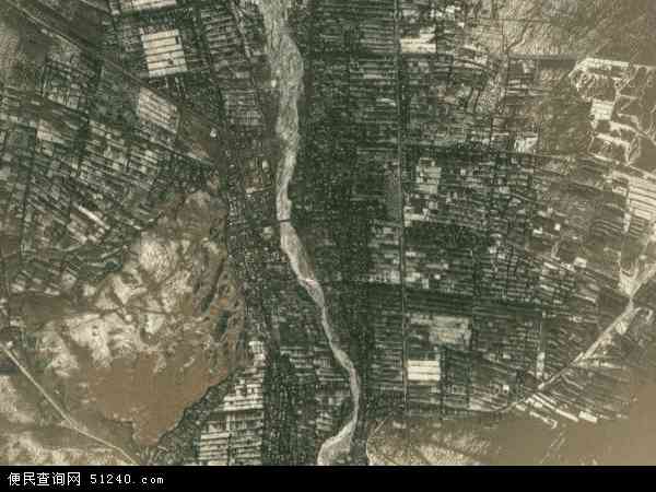 中国新疆维吾尔自治区喀什地区叶城县乌夏巴什镇地图(卫星地图)图片