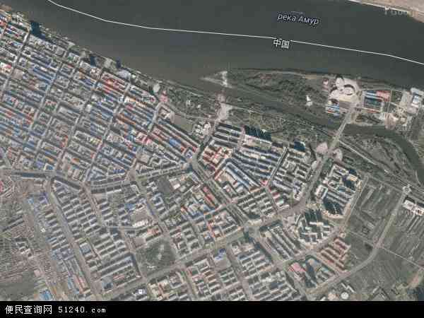 中国黑龙江省黑河市爱辉区幸福乡地图(卫星地