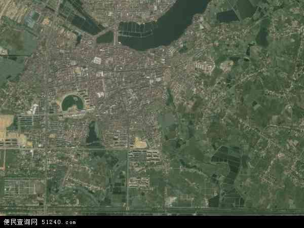 中国湖南省常德市汉寿县龙阳镇地图(卫星地图)图片