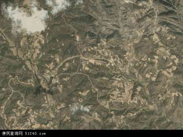 中国陕西省榆林市府谷县田家寨镇地图(卫星地
