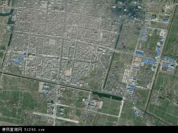 城关镇2016年卫星地图 中国安徽省阜阳市临泉县城关镇地图图片