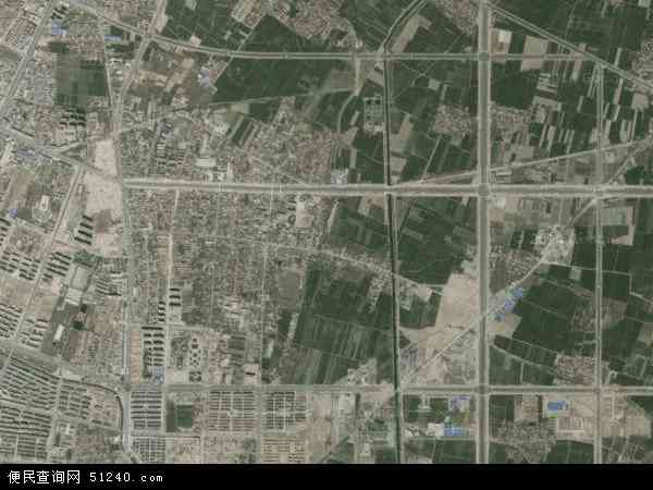 中国河南省安阳市滑县城关镇地图(卫星地图)