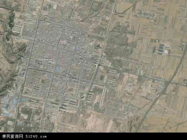 中国陕西省渭南市合阳县城关镇地图(卫星地图)图片
