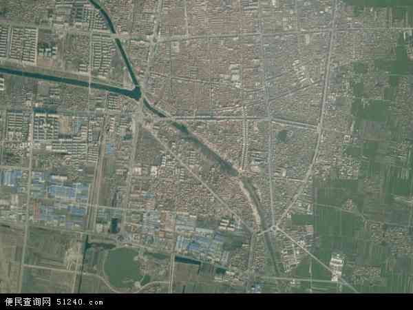 中国河南省商丘市虞城县城关镇地图(卫星地图