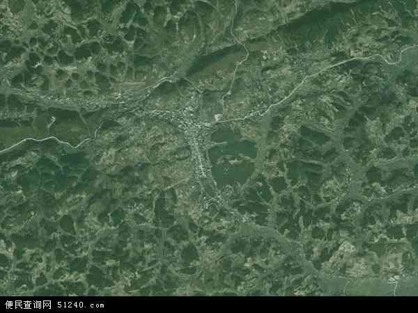 中国贵州省遵义市遵义县枫香镇地图(卫星地图