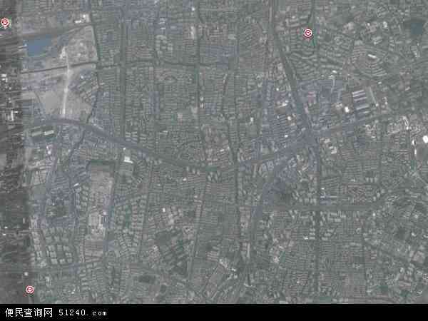 中国上海市虹口区凉城新村地图(卫星地图)图片