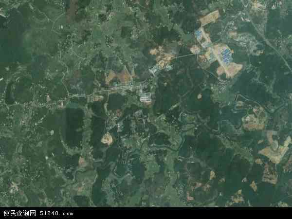 中国湖南省永州市零陵区石山脚乡地图(卫星地图)图片