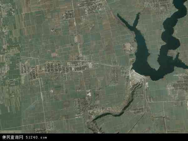 中国陕西省咸阳市乾县周城镇地图(卫星地图)图片