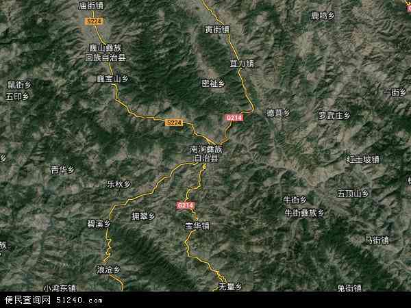 南涧彝族自治县地图 图片