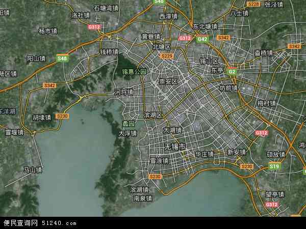 无锡新加坡工业园地图 - 无锡新加坡工业园卫星图片