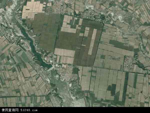 中国新疆维吾尔自治区伊犁哈萨克自治州霍城县良种繁育中心地图(卫星图片