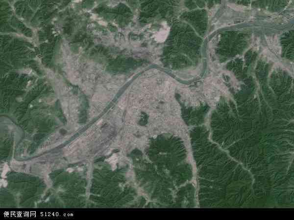 中国辽宁省本溪市地图(卫星地图)图片
