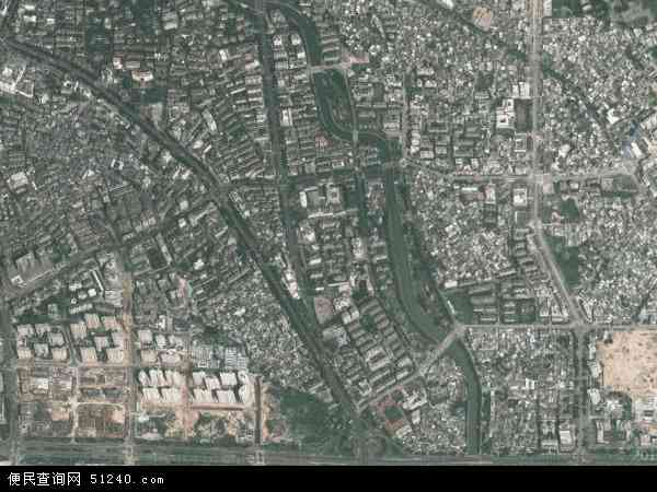 中国海南省海口市美兰区海府地图(卫星地图)图片