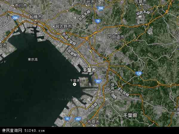 日本千叶地图(卫星地图)