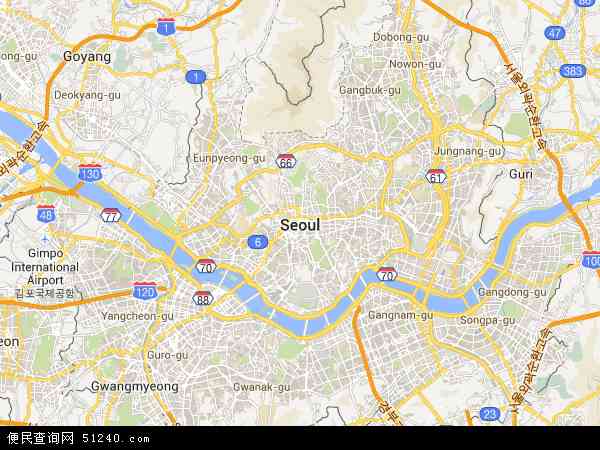 首尔高清地图