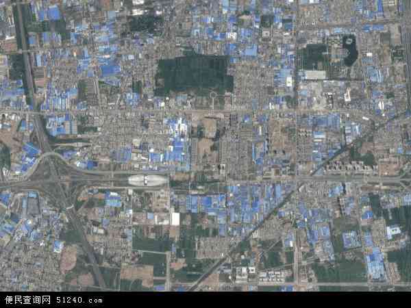 中国陕西省西安市长安区王寺地图(卫星地图)
