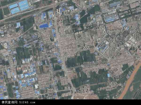 中国陕西省咸阳市秦都区渭滨地图(卫星地图)