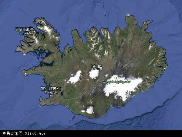 冰岛高清地图