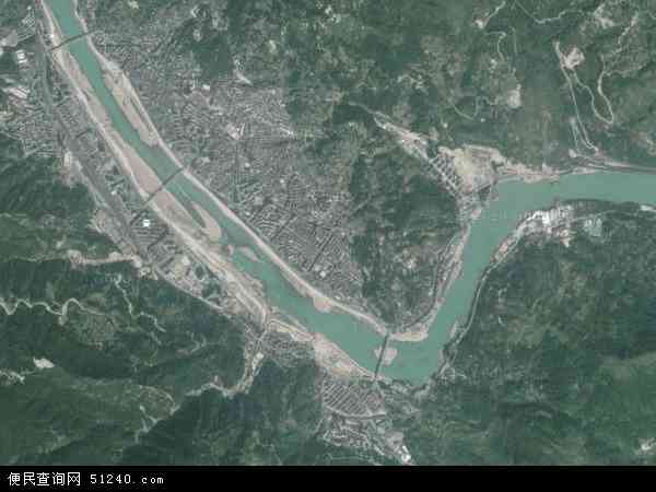 中国浙江省丽水市青田县鹤城地图(卫星地图)图片