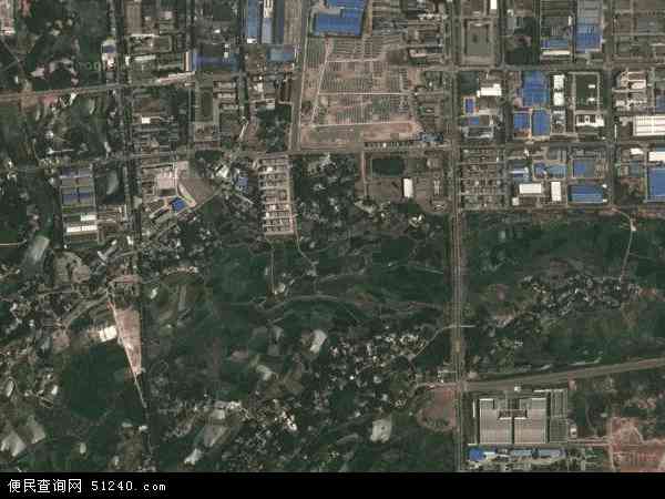 中国湖南省长沙市望城区喻家坡地图(卫星地图)图片