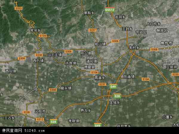 博爱县地图 - 博爱县卫星地图 - 博爱县高清航拍