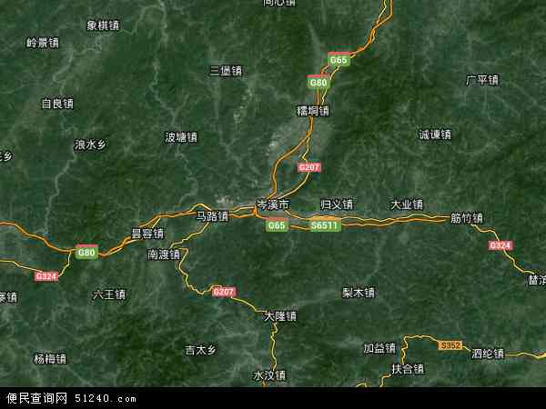 中国广西壮族自治区梧州市岑溪市地图(卫星地