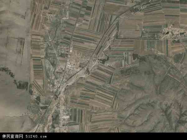 中国内蒙古自治区呼和浩特市武川县哈乐镇地图(卫星地图)图片