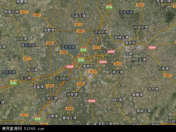 莱西卫星地图_中国地图
