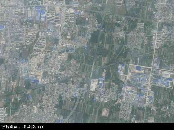 中国山东省泰安市泰山区上高地图(卫星地图)图片