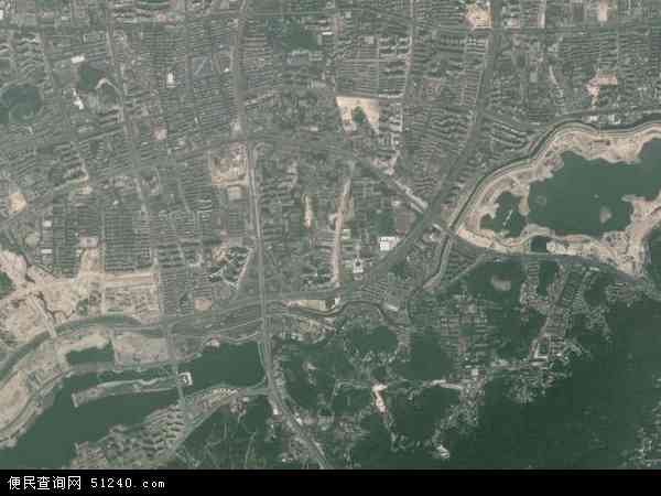 中国湖南省长沙市岳麓区天顶地图(卫星地图)图片