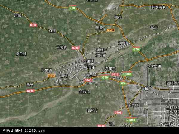 2017咸阳市地图,咸阳市北斗地图2018,部分地区可以实现高清
