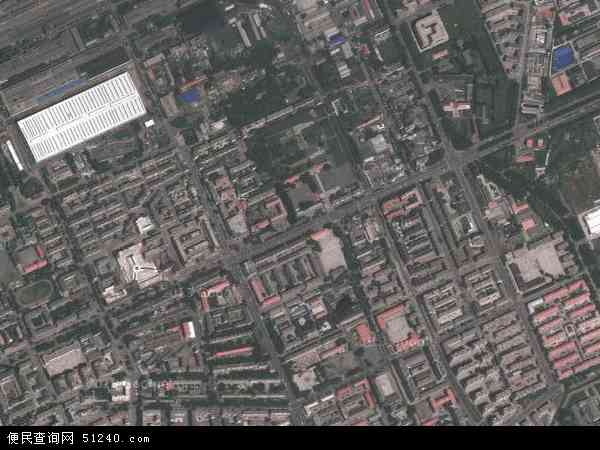 中国黑龙江省哈尔滨市平房区新疆地图(卫星地