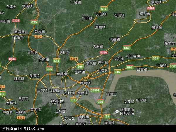 余杭区地图 - 余杭区卫星地图 - 余杭区高清航拍