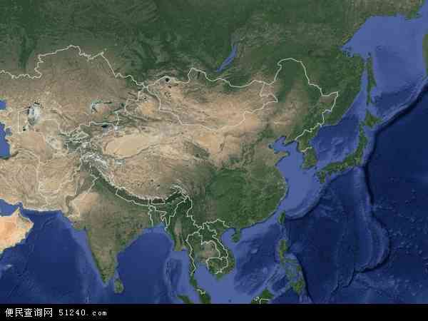 中国地图(卫星地图)