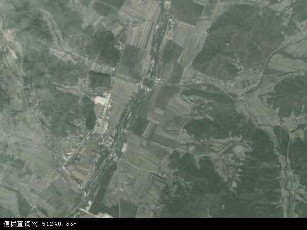 中国辽宁省丹东市凤城市白旗镇地图(卫星地图)图片